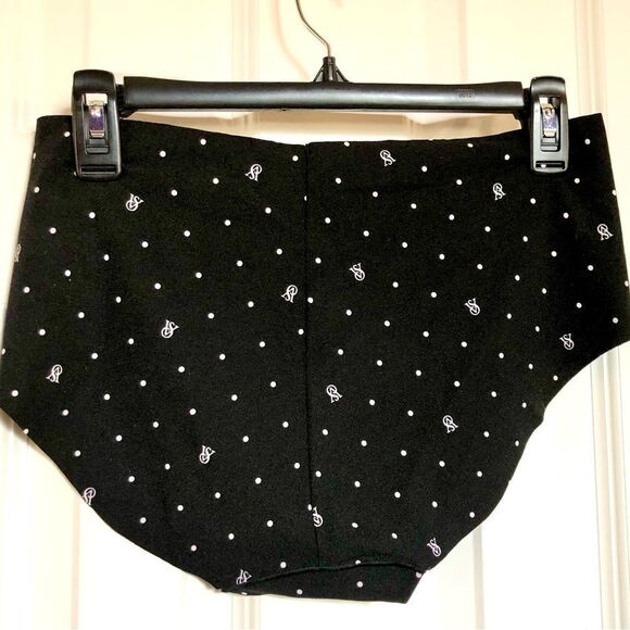 VICTORIA’S SECRET NWT L Sz XXL - 2-Pair Black Logo Hipster & Navy Cheeky Brief - Picture 5 of 15